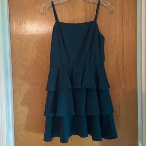 Altar’d State Sleeveless Ruffle Dress with Key Hole back